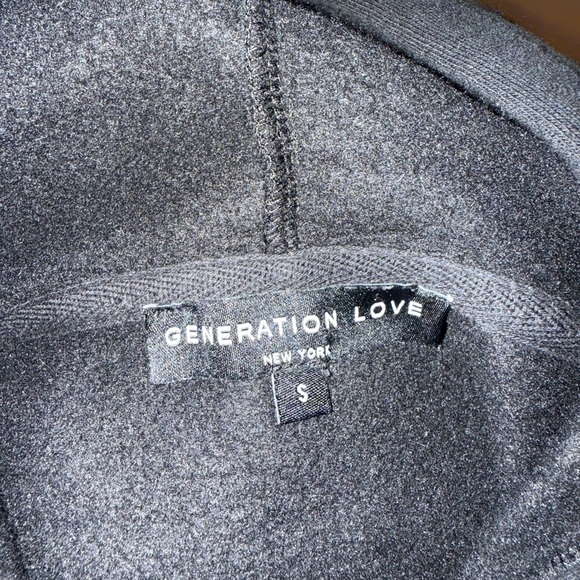 Generation Love Black Sweatshirt Hoodie - Picture 3 of 3